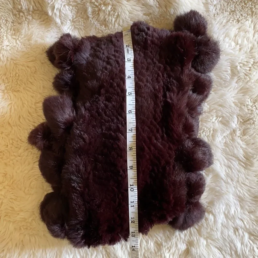 Adrienne Landau Womens Rabbit Fur Scarf